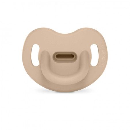 SUVINEX-Schnuller 100% Silikon 0-6M anatomisch SX Pro Color Essence Beige