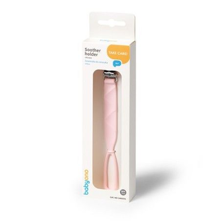 BABYONO Pendente di torba rosa in silicone
