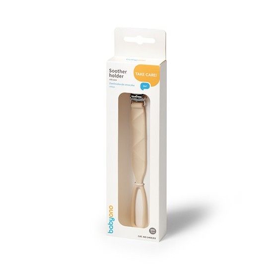 BABYONO Silicone Beige torvhänge - 5901435417171
