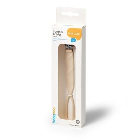 BABYONO Colgante de silicona beige colgante