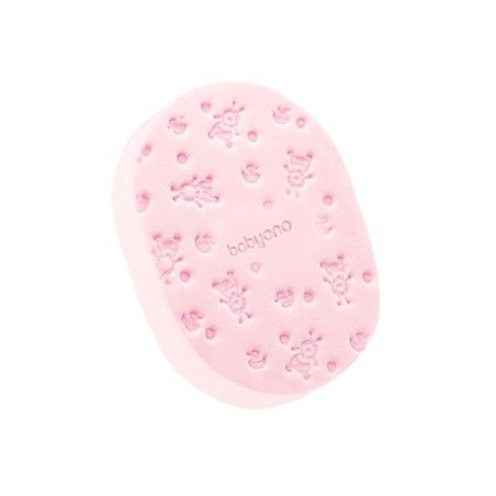 BABYONO Badeschwamm für Kinder und rosa Säuglinge