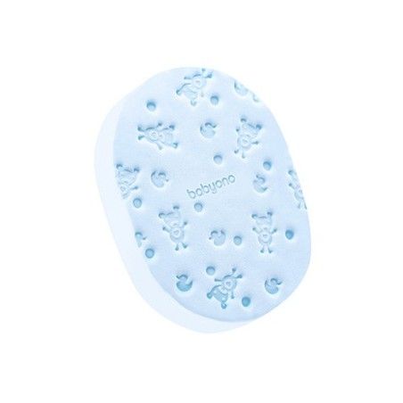 BABYONO Badeschwamm für Kinder und blaue Babys