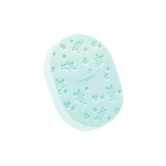 BABYONO Kúšacia špongia pre deti a dojčatá Mint -
