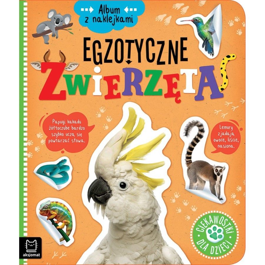 Axiom album s nálepkami. Exotická zvířata. 