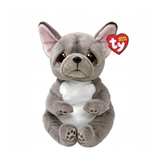 Ty Beanie Bellies - Wilfred, Gray Dog 24cm