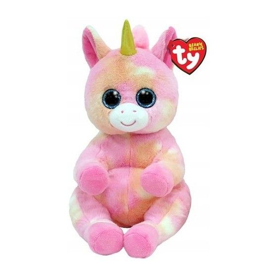Ty Beanie Bellies - Skylar, Ružová UNICORN 24 cm -