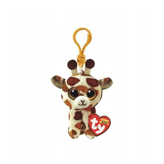 Ty Beanie Boos - Пасцілкі, жырафа брелка 8,5 см - 0008421352579