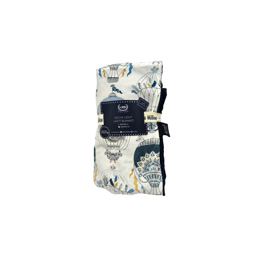 La Millou Couverture de lumière Minky M Cappadocia Sky Navy - 