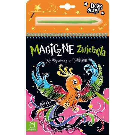 Axiom magische Tiere. Scratchwank mit einem Stift