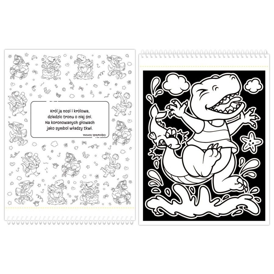 Axiom av velour dinosaurs. Tryck och färg - 9788382137521