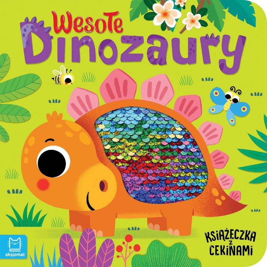 Axiome. Joyeux dinosaures. Livre avec paillettes - 9788382137569