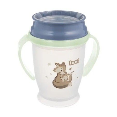 360 ° Becher LOVI 250 ml Nacht- und Tag Fuchs