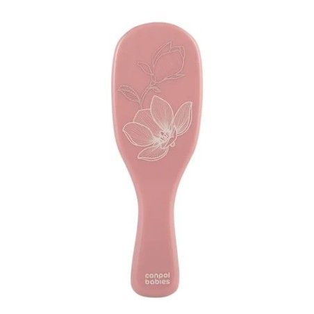 Canpol Babies brush and crest with natural bristle gold pink