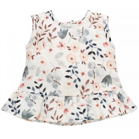 Pinokio Blouse op riemen. Blauwe zomertuin 62