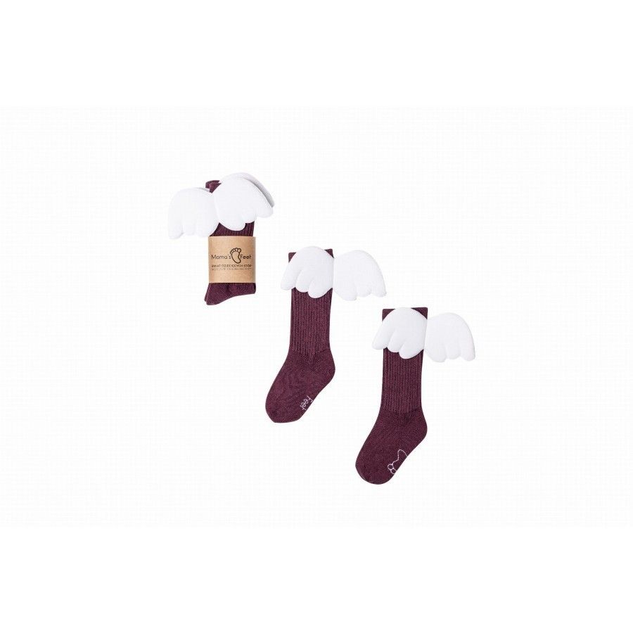 Mama's Feet Podkolanówki Śliwkowy Aniołek - Dla Mamy -