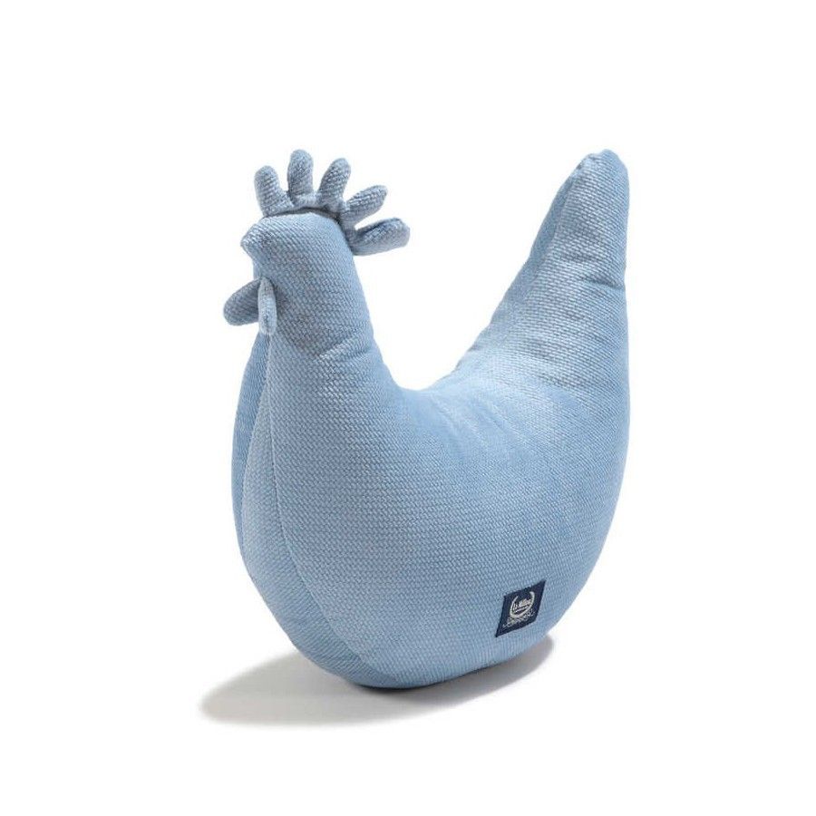 LA MILLOU PODUSZKA KURA BABCI DANY - WIND BLUE VELVET -
