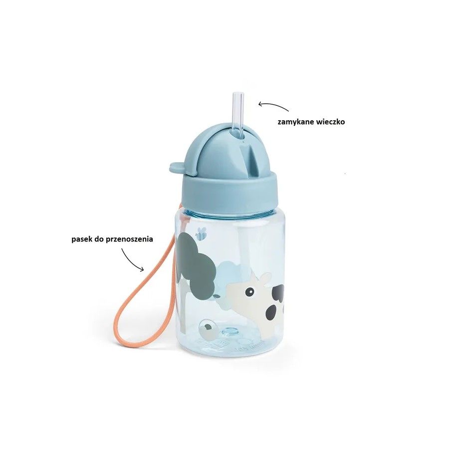 Done by Deer Bidon dla Dziecka 280ml Tiny Farm Blue