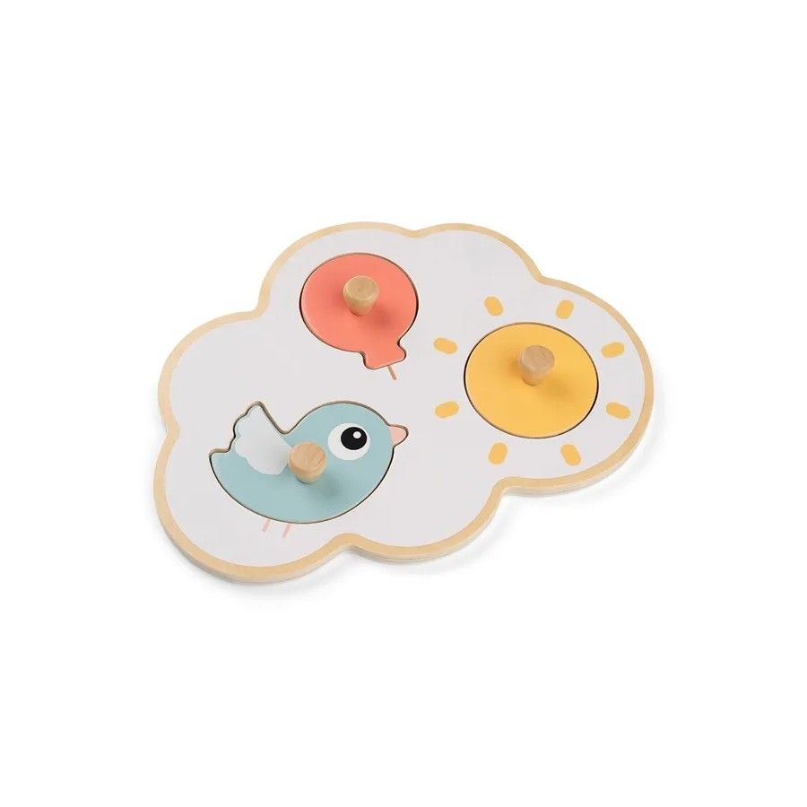 Done by Deer Pierwsze Puzzle z Uchwytami Happy Clouds