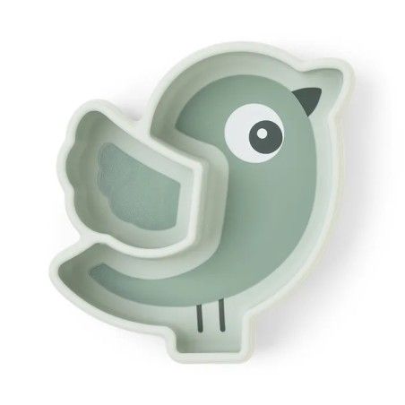 Done by Deer Snack Sancer s Birdee Green Sacine Cup