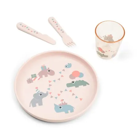 Done by Deer Foodie Celebration Dinnerware Set Powder