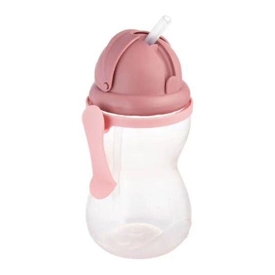 Canpol Babies Bidon so skladacou silikónou trubicou 370 ml ružové