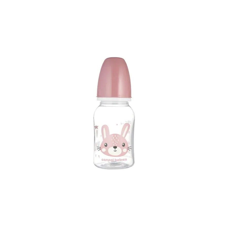 Canpol babies Butelka standardowa wąska 120 ml CUTE ANIMALS
