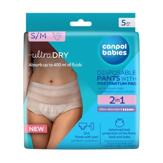 Canpol Babies respirant et ultra-absorbant 2in1 culottes