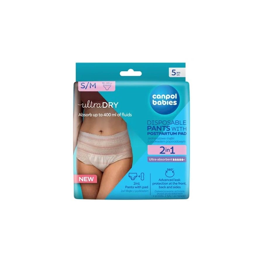 Canpol Babies atmungsaktive und ultra-absorbierende Einweg-2in1-Slip