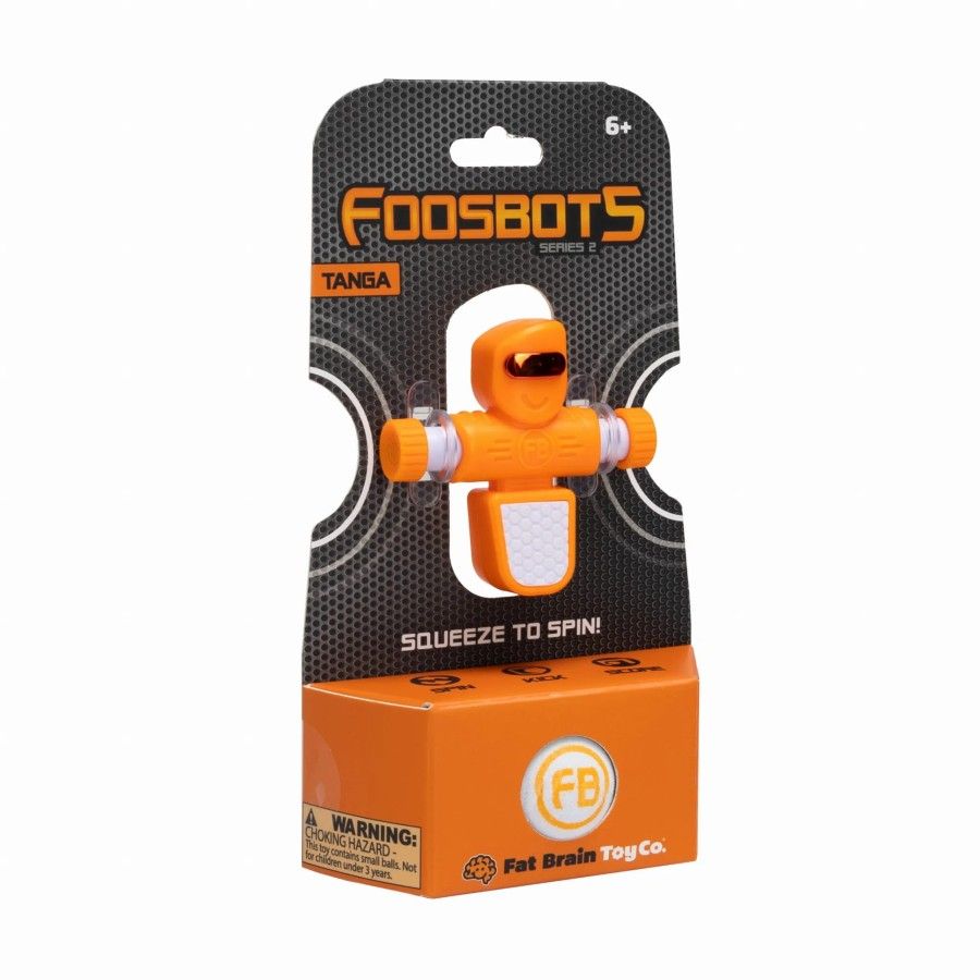 Fat Brain Toy Pomarańczowy Piłkarzyki Foosbots. 