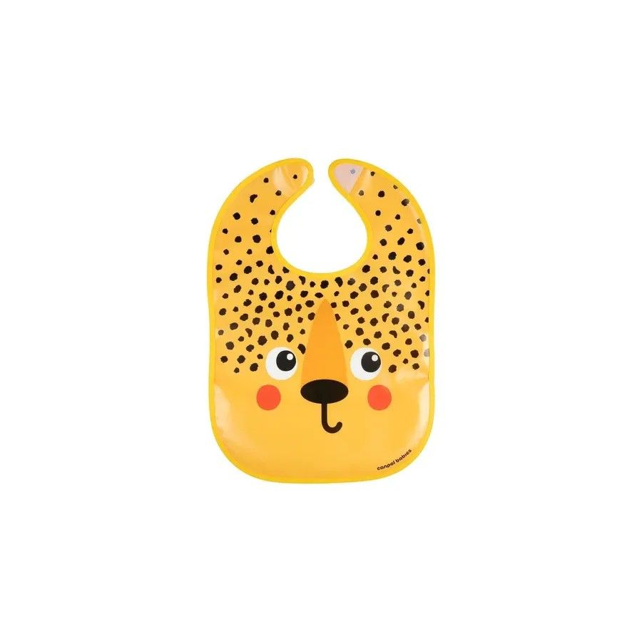 Canpol babies Śliniak zmywalny z kieszenią BabiesBoo gepard -