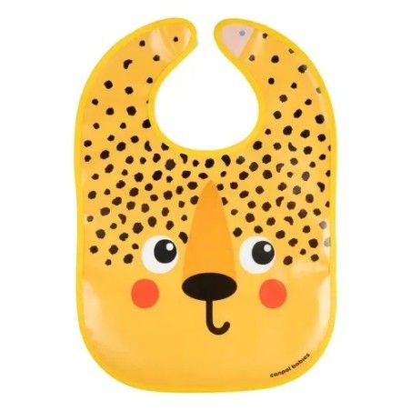 Canpol babies Śliniak zmywalny z kieszenią BabiesBoo gepard
