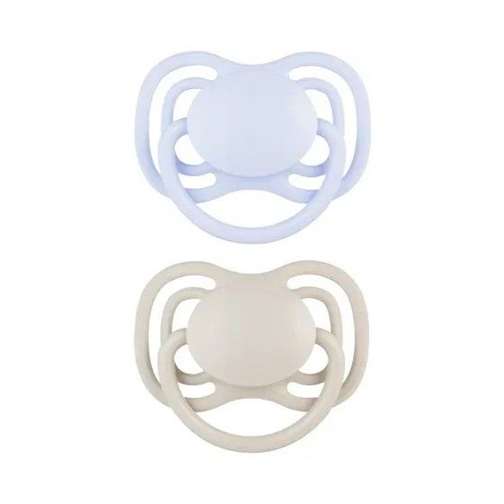 Canpol Babies silicone pacifier 18m + symmetrical Dental AIR 2 pcs. Sky.