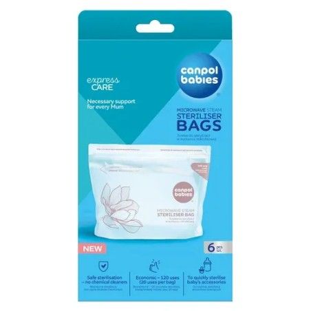 Canpol Pochettes de bébés pour la stérilisation dans un micro-ondes 6 pcs.