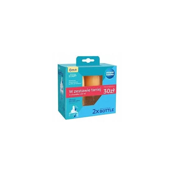 Canpol Duopack Baby Bouteilles Montagnes 120ml avec une tétine 0m +