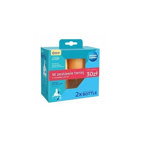 Canpol Duopack Baby Bouteilles Montagnes 120ml avec une tétine 0m +