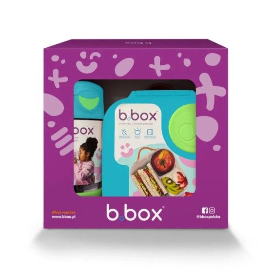 b.box Set de deportes Botella Tritanowa 450 ml + Mini Lunchbox