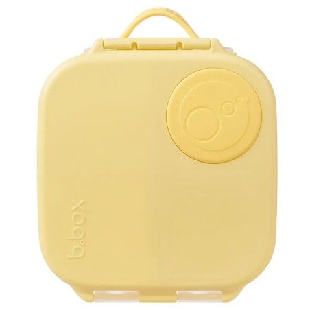 B.box Lunchbox für Kinder zur Schule - enges Mini-Frühstück mit Fächern Zitronendrehung