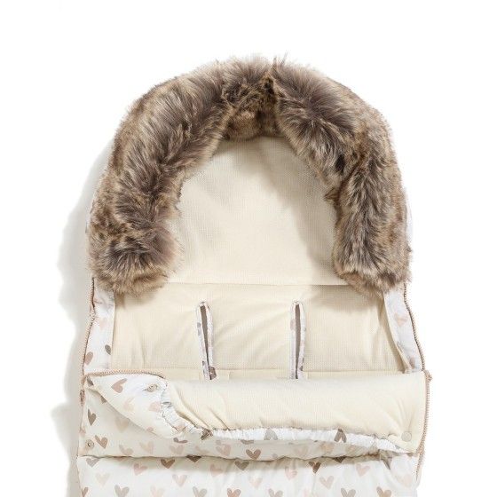 La Millou Śpiworek do Wózka Uni Multi HEARTBEAT BEIGE
