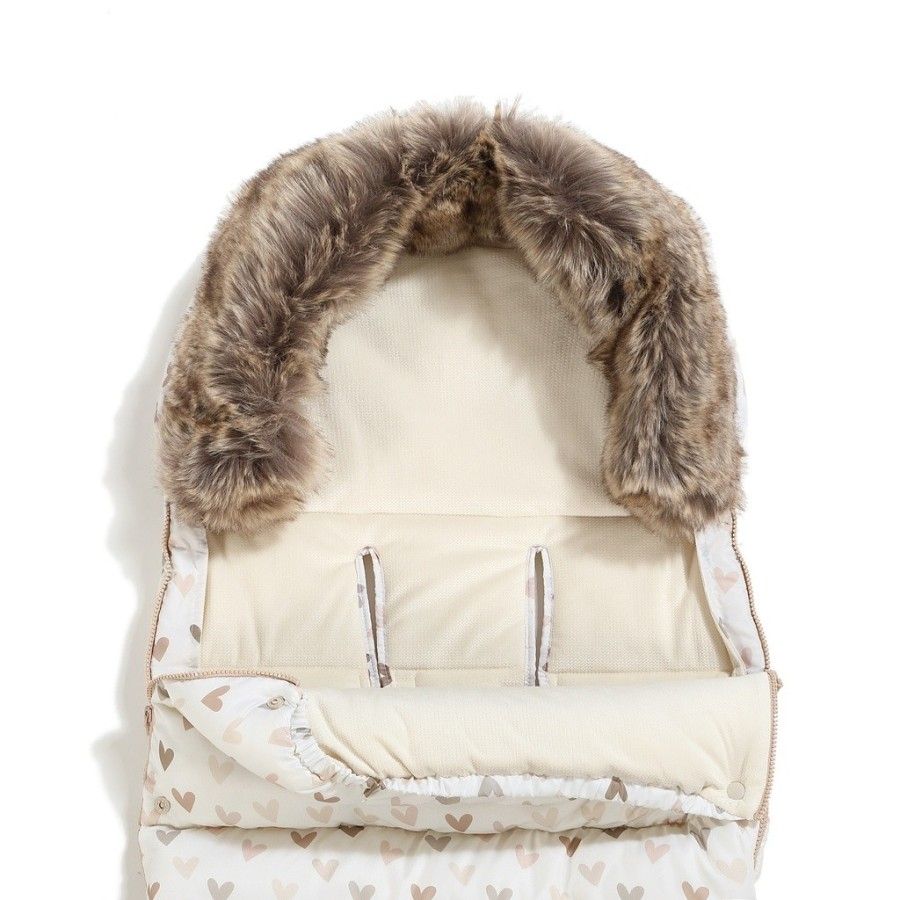 La Millou Śpiworek do Wózka Uni Multi HEARTBEAT BEIGE -