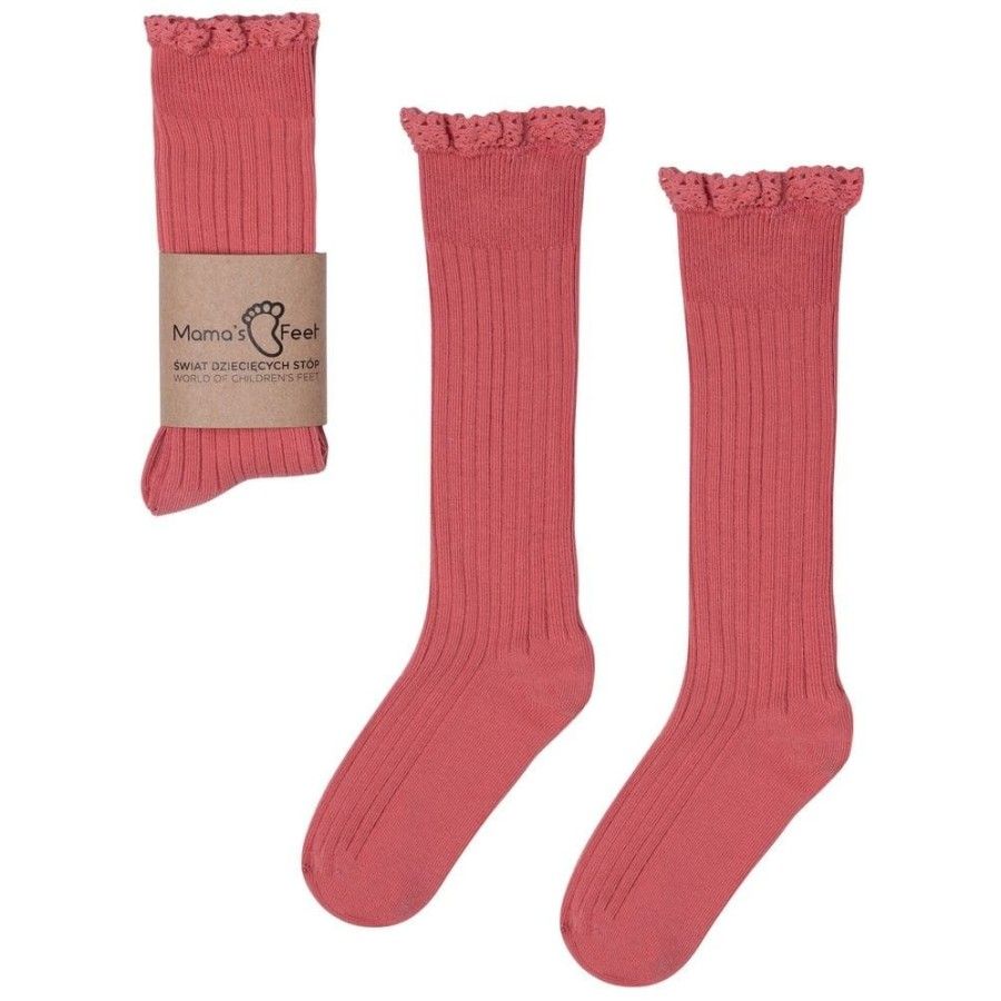 Mama's Nohy Podkońówki Mono Baby Coral 4-6 rokov