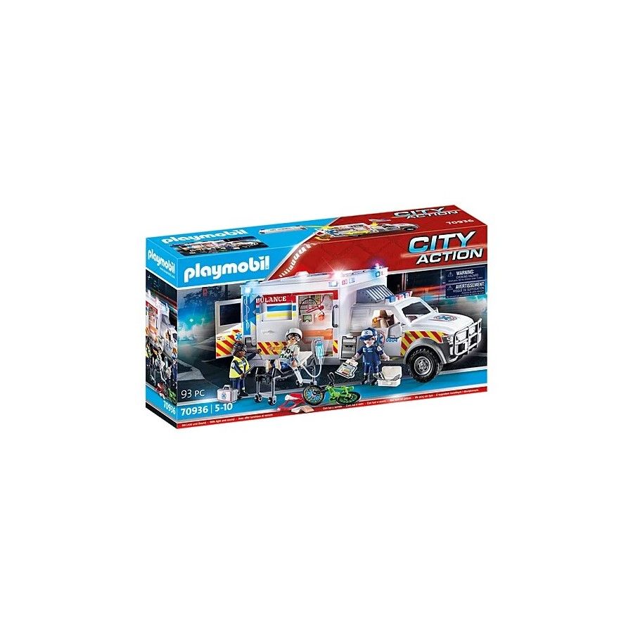 Playmobil Ambulans pogotowia ratunkowego: US Ambulance