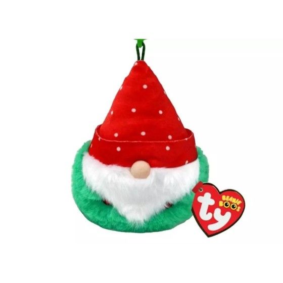 Ty Beanie Boos TOPSY, brelok 8,5 cm – czerwony krasnal