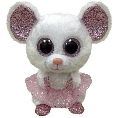 Ty Beanie Boos Nina, 24 cm - Weiße Ballettmaus