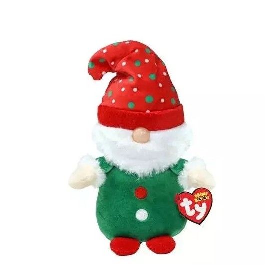 Ty Beanie Boos GNOLAN, 15 cm – zielony krasnal