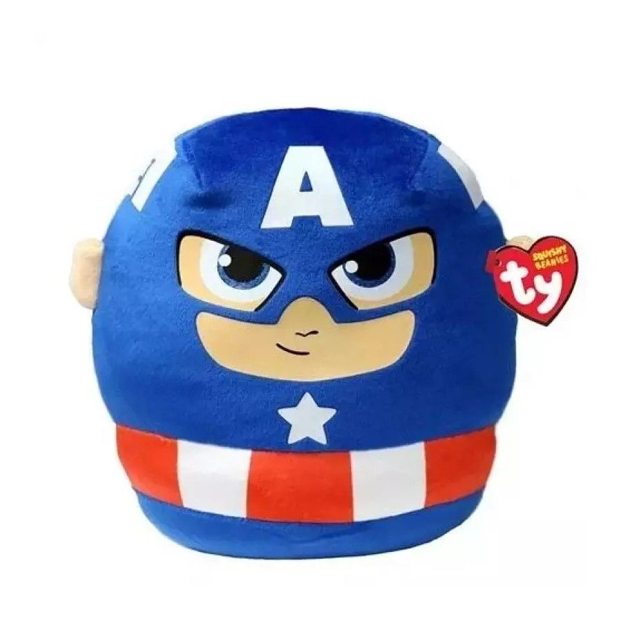 Ty Squishy Beanies Marvel CAPTAIN AMERICA, 30 cm