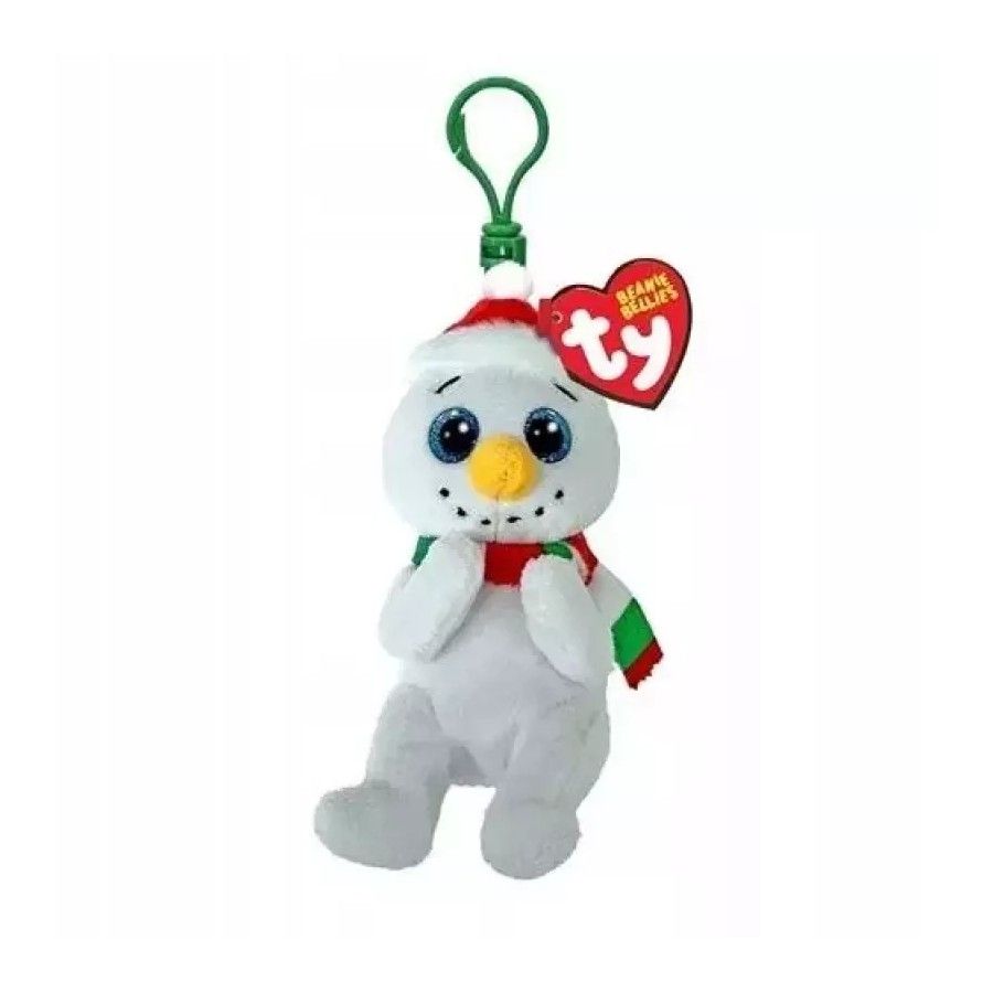 Ty Beanie Bellies BRRRNARD, Clip 8,5 cm – bałwanek