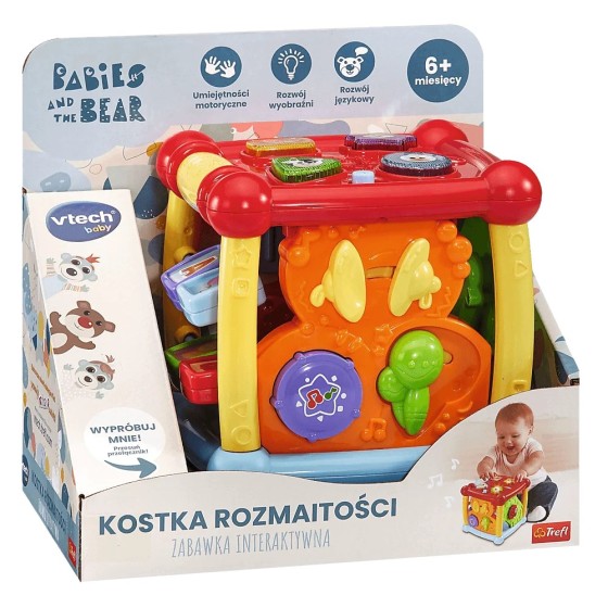 VTech Kostka Rozmaitości Bobaski i Miś Zabawka interaktywna -