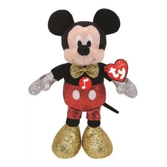 Ty Beanie Babies MICKEY & MINNIE, 25 cm – błyszczący Mickey