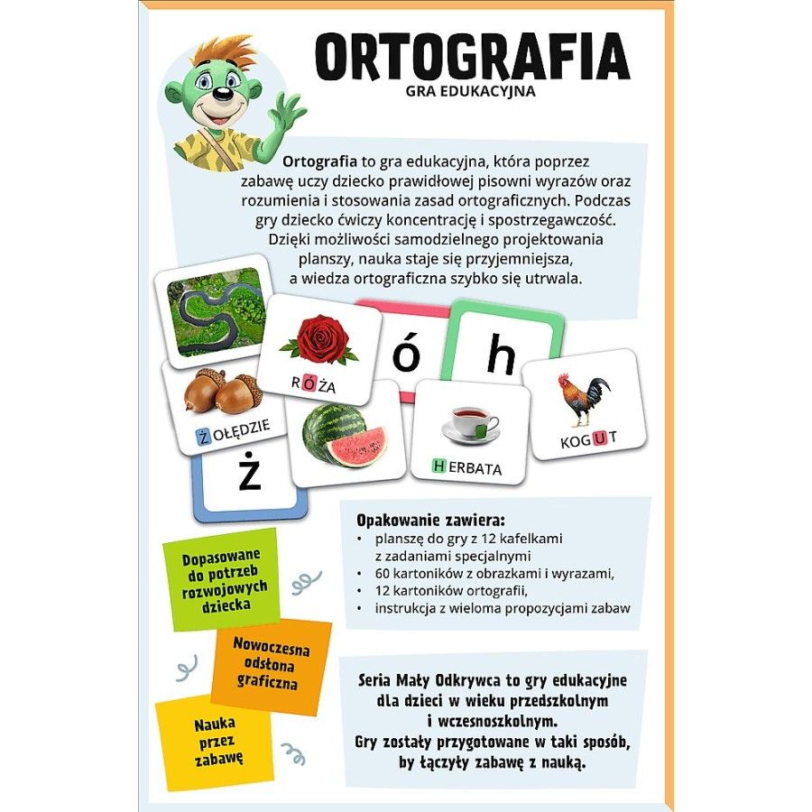 Trefl Gra Ortografia Mały odkrywca
