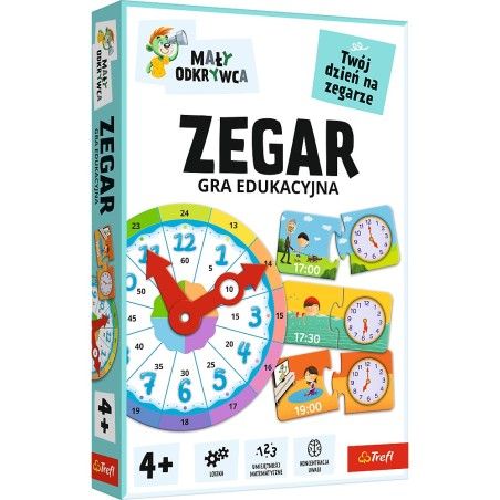Trefl Game klok. Kleine ontdekker